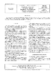 Urządzenia elektroniczne dla techniki jądrowej - Detektory scyntylacyjne - Parametry podstawowe i metody ich pomiarów BN-82/3411-03