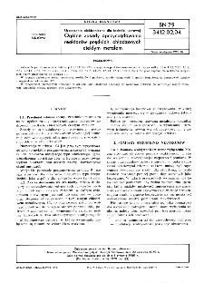 Urządzenia elektroniczne dla techniki jądrowej - Ogólne zasady oprzyrządowania reaktorów prędkich, chłodzonych ciekłym metalem BN-79/3412-02.04