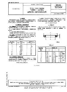 Gettery barowe rozpylane - Podział i wymiary getterów pierścieniowych BN-65/3273-04