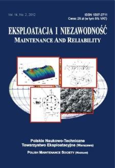 Eksploatacja i Niezawodność = Maintenance and Reliability Vol. 14 No. 2, 2012
