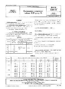 Kondensatory ceramiczne rurkowe KCR grupy 1B BN-78/3281-33