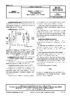 Elementy optoelektroniczne - Fotorezystory - Metoda pomiaru stałej czasowej BN-83/3375-02.02