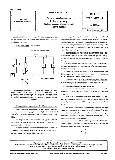 Elementy optoelektroniczne - Fotorezystory - Metoda pomiaru charakterystyki kątowej czułości BN-83/3375-02.04