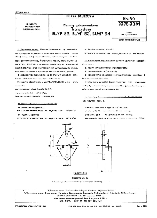 lementy półprzewodnikowe - Tranzystory BUYP 52, BUYP 53, BUYP 54 BN-80/3375-32.01