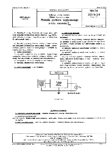 Cyfrowe układy scalone - Układy kombinatoryjne - Metoda pomiaru wyjściowego prądu zwarcia IOS BN-76/3375-24 Arkusz 05
