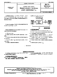 Cyfrowe układy scalone - Metoda pomiaru zwrotnego prądu wyjściowego IOR BN-76/3375-24 Arkusz 06