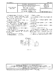 Cyfrowe układy scalone - Metoda pomiaru napięcia wejściowego w stanie niskim UIL BN-74/3375-24 Arkusz 09