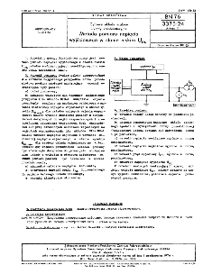Cyfrowe układy scalone - Układy kombinatoryjne - Metoda pomiaru napięcia wyjściowego w stanie niskim UOL BN-76/3375-24 Arkusz 11