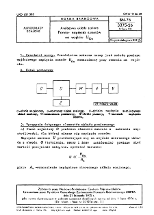 Analogowe układy scalone - Pomiar napięcia szumów na wyjściu Uon BN-75/3375-26 Arkusz 08