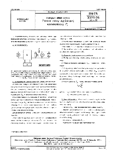 Analogowe układy scalone - Pomiar mocy wyjściowej wzmacniaczy Po BN-75/3375-26 Arkusz 09
