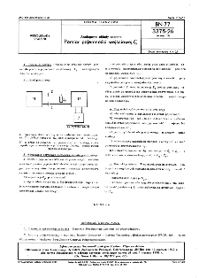 Analogowe układy scalone - Pomiar pojemności wejściowej CI BN-77/3375-26 Arkusz 16