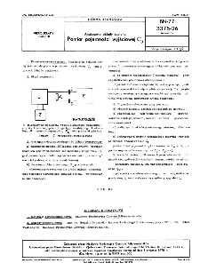 Analogowe układy scalone - Pomiar pojemności wyjściowej Co BN-77/3375-26 Arkusz 17