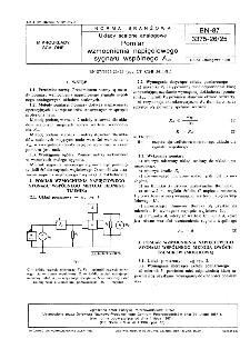 Układy scalone analogowe - Pomiar wzmocnienia napięciowego sygnału wspólnego Auc BN-87/3375-26/25