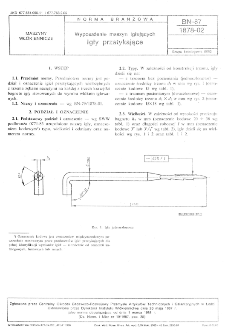 Wyposażenie maszyn igłujących - Igły przetykające BN-87/1878-02