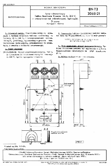 Sprzęt elektroinstalacyjny - Tablica licznikowa 1-fazowa, 25 A, 500 V, z zabezpieczeniami zalicznikowymi, topikowymi, 3-torowa - Wymagania i badania BN-73/3068-21