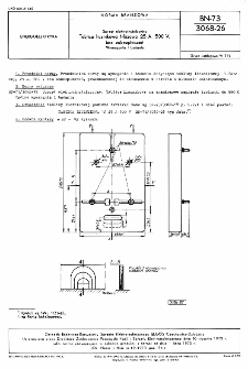 Sprzęt elektroinstalacyjny - Tablica licznikowa 1-fazowa, 25 A, 500 V, bez zabezpieczeń - Wymagania i badania BN-73/3068-26