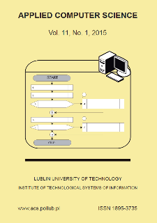 Applied Computer Science Vol. 11, No 1, 2015