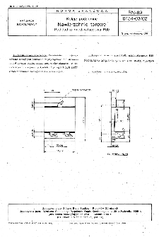 Koleje podziemne - Nawierzchnie torowe - Podkładka międzyzłączowa P30 BN-89/0454-03/02