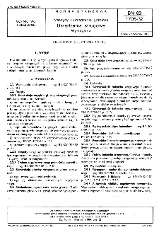 Maszyny i urządzenia górnicze - Urządzenia strugowe - Wymagania BN-83/1705-32