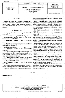 Maszyny i urządzenia górnicze - Wozy wiertnicze - Wymagania BN-85/1705-48