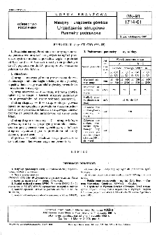 Maszyny i urzadzenia górnicze - Urządzenia strugowe - Parametry podstawowe BN-91/1714-01