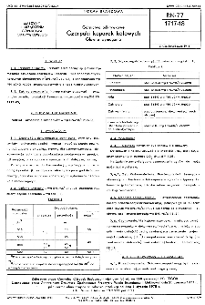 Górnictwo odkrywkowe - Czerpaki koparek kołowych - Główne wymagania BN-77/1717-18