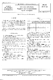 Górnictwo odkrywkowe - Koparki jednonaczyniowe - Ogólne wymagania BN-86/1717-19