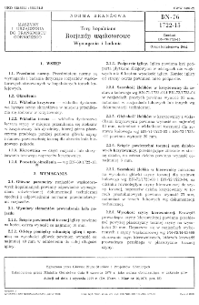 Tory kopalniane - Rozjazdy wąskotorowe - Wymagania i badania BN-76/1722-15