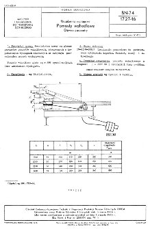 Urządzenia wyciągowe - Pomosty wahadłowe - Główne parametry BN-74/1727-16