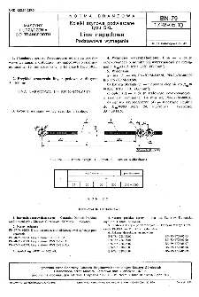 Kolejki szynowe podwieszane typu SKL - Lina napędowa - Podstawowe wymagania BN-79/1728-05.10