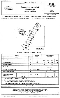 Przenośniki kubełkowe odwadniające - Parametry podstawowe BN-82/1751-01