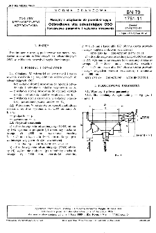 Maszyny i urządzenia do przeróbki węgla - Odśrodkowe sita odwadniające OSO - Podstawowe parametry i wytyczne stosowania BN-79/1751-11