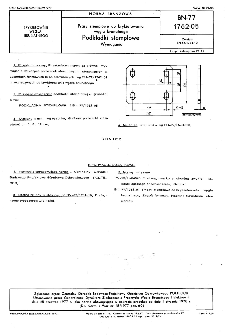 Prasy stemplowe do brykietowania węgla brunatnego - Podkładki stemplowe - Wymagania BN-77/1762-05
