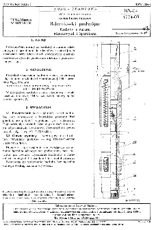 Wiercenia obrotowe normalnośrednicowe - Rdzeniówki podwójne - Kadłuby z rurami rdzeniowymi i łącznikami BN-74/1774-03