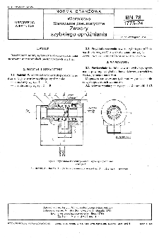 Wiertnictwo - Sterowanie pneumatyczne - Zawory szybkiego opróżniania BN-78/1775-24