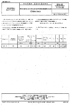 Wiercenia obrotowe normalnośrednicowe - Odmulacz BN-82/1775-30