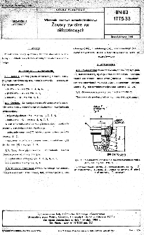 Wiercenia obrotowe normalnośrednicowe - Zawory zwrotne rur okładzinowych BN-83/1775-33