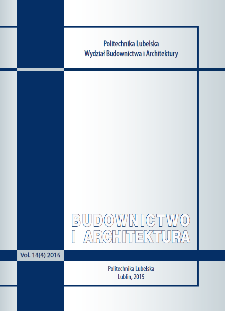 Budownictwo i Architektura Vol. 14(1)2015