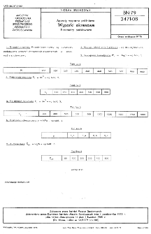 Aparaty, wyprane próżniowo - Wyparki okresowe - Parametry podstawowe BN-79/2471-08
