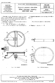 Elementy armatury zbiorników - Właz stalowy owalny 400×500 mm BN-86/2532-04