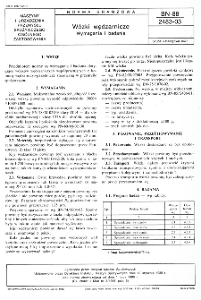 Wózki wędzarnicze - Wymagania i badania BN-88/2483-03