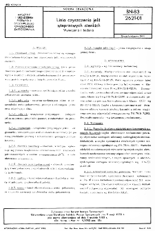 Linia czyszczenia jelit wieprzowych cienkich - Wymagania i badania BN-83/2621-01
