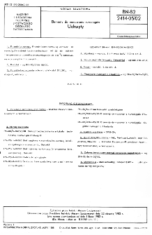 Elementy do mocowania rurociągów - Uchwyty BN-82/2414-05/02