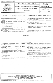 Armatura dla przemysłu mleczarskiego - Złącza rurowe zaciskowe - Końcówki BN-89/2614-04/02