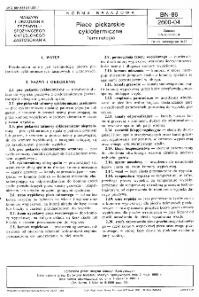 Piece piekarskie cyklotermiczne - Terminologia BN-86/2600-04