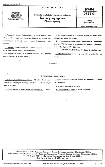 Suszarki wysłodków obrotowe bębnowe - Komory wysypowe - Główne wymiary BN-84/2677-01