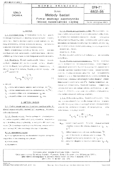 Szkło - Metody badań - Pomiar średniego współczynnika liniowej rozszerzalności cieplnej BN-71/6803-06