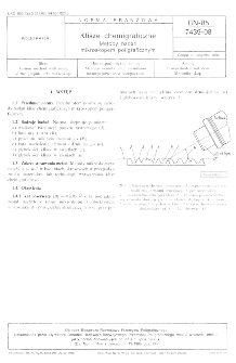 Klisze chemigraficzne - Metody badań mikroskopem poligraficznym BN-85/7439-08