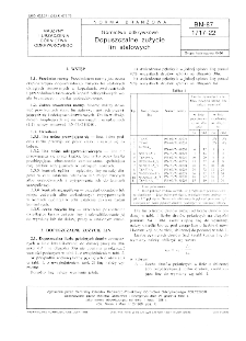Górnictwo odkrywkowe - Dopuszczalne zużycie lin stalowych BN-87/1717-22