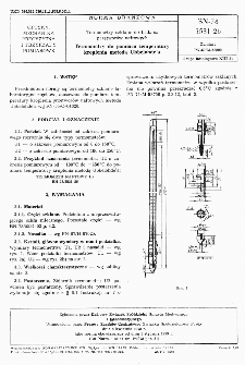 Termometry szklane do badania przetworów naftowych - Termometry do pomiaru temperatury kroplenia metodą Ubbelohde'a BN-78/5531-26